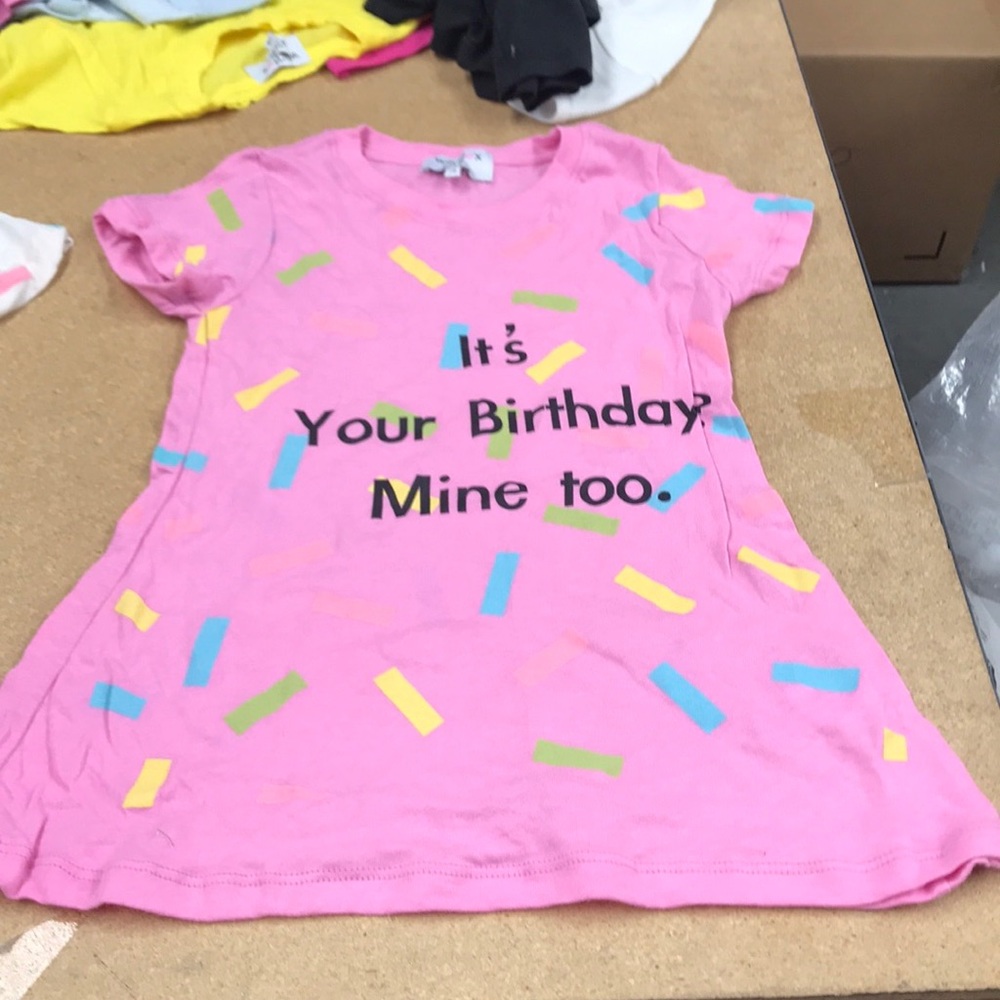 Wildfox KIDS It’s Your Birthday? Mine Too T sz 7/8